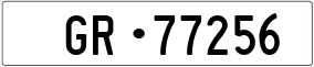 Trailer License Plate